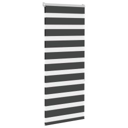 vidaXL Zebra rolgordijn 55x150 cm stofbreedte 50,9 cm zwart