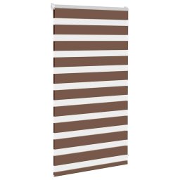 vidaXL Zebra rolgordijn 85x100 cm stofbreedte 80,9 cm polyester bruin