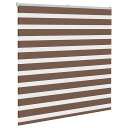vidaXL Zebra rolgordijn 145x100 cm stofbreedte 140,9cm polyester bruin