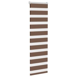 vidaXL Zebra rolgordijn 40x150 cm stofbreedte 35,9 cm polyester bruin