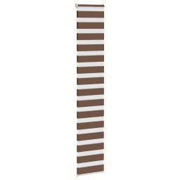 vidaXL Zebra rolgordijn 45x200 cm stofbreedte 40,9 cm polyester bruin