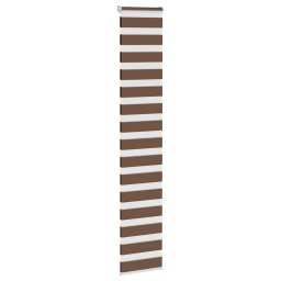 vidaXL Zebra rolgordijn 40x230 cm stofbreedte 35,9 cm polyester bruin