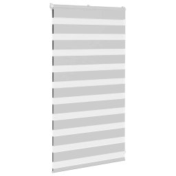 vidaXL Zebra rolgordijn 70x100 cm stofbreedte 65,9 cm lichtgrijs