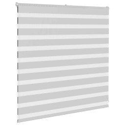 vidaXL Zebra rolgordijn 150x100 cm stofbreedte 145,9 cm lichtgrijs