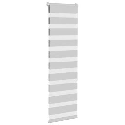 vidaXL Zebra rolgordijn 45x150 cm stofbreedte 40,9 cm lichtgrijs