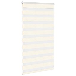 vidaXL Zebra rolgordijn 80x100 cm stofbreedte 75,9 cm marmerbeige