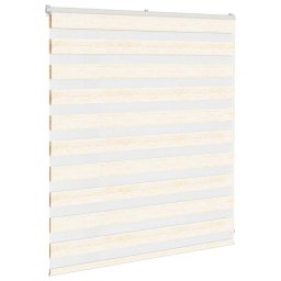 vidaXL Zebra rolgordijn 135x100 cm stofbreedte 130,9 cm marmerbeige