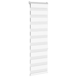 vidaXL Zebra rolgordijn 50x150 cm stofbreedte 45,9cm polyester wit