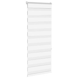 vidaXL Zebra rolgordijn 55x150 cm stofbreedte 50,9 cm polyester wit
