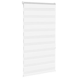 vidaXL Zebra rolgordijn 75x150 cm stofbreedte 70,9 cm polyester wit
