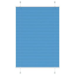 vidaXL Plissé rolgordijn 80x100 cm stofbreedte 79,4 cm polyester blauw