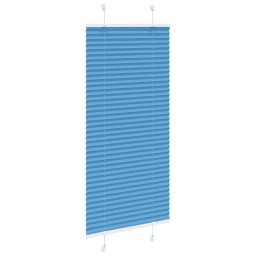 vidaXL Plissé rolgordijn 55x150 cm stofbreedte 54,4 cm polyester blauw