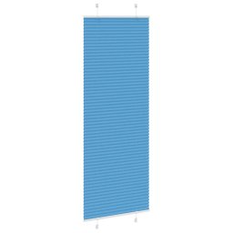 vidaXL Plissé rolgordijn 70x200 cm stofbreedte 69,4 cm polyester blauw