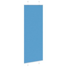 vidaXL Plissé rolgordijn 80x200 cm stofbreedte 79,4 cm polyester blauw