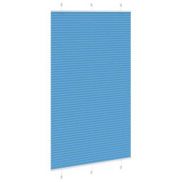 vidaXL Plissé rolgordijn 115x200cm stofbreedte 114,4cm polyester blauw