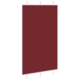 vidaXL Plissé rolgordijn 115x200cm stofbreedte 114,4cm bordeauxrood