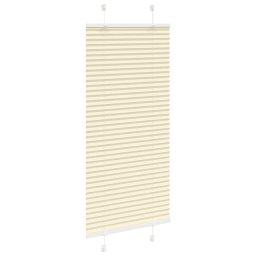 vidaXL Plissé rolgordijn 65x100 cm stofbreedte 64,4 cm polyester crème