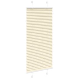 vidaXL Plissé rolgordijn 55x150 cm stofbreedte 54,4 cm polyester crème