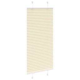 vidaXL Plissé rolgordijn 60x150 cm stofbreedte 59,4 cm polyester crème