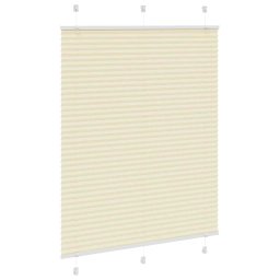 vidaXL Plissé rolgordijn 110x150cm stofbreedte 109,4cm polyester crème