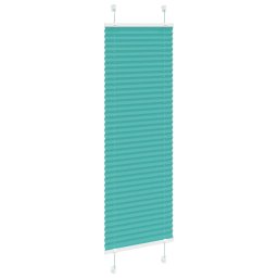 vidaXL Plissé rolgordijn 45x150 cm stofbreedte 44,4 cm petrol groen