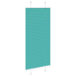 vidaXL Plissé rolgordijn 65x150 cm stofbreedte 64,4 cm petrol groen