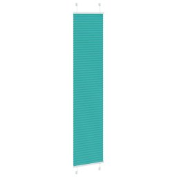 vidaXL Plissé rolgordijn 45x200 cm stofbreedte 44,4 cm petrol groen