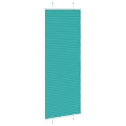 vidaXL Plissé rolgordijn 75x200 cm stofbreedte 74,4 cm petrol groen