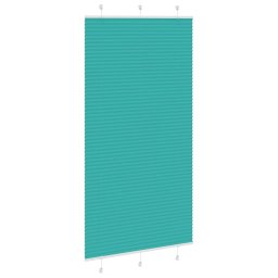 vidaXL Plissé rolgordijn 105x200cm stofbreedte 104,4cm petrol groen
