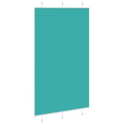 vidaXL Plissé rolgordijn 120x200cm stofbreedte 119,4cm petrol groen