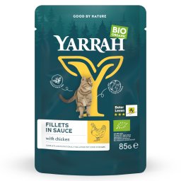 14x85g Kip Bio Filets in Saus Yarrah Kattenvoer