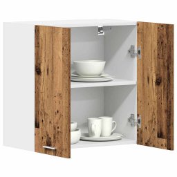 vidaXL Keukenbovenkast Lyon 60x31x60 cm bewerkt hout oud hout