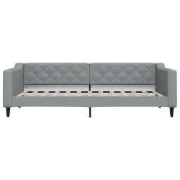 vidaXL Slaapbank 90x200 cm stof lichtgrijs