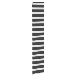 vidaXL Zebra rolgordijn 45x200 cm stofbreedte 40,9 cm zwart