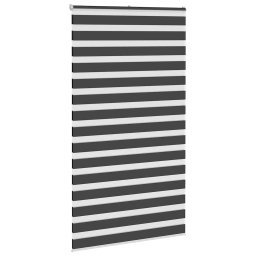 vidaXL Zebra rolgordijn 135x200 cm stofbreedte 130,9 cm zwart