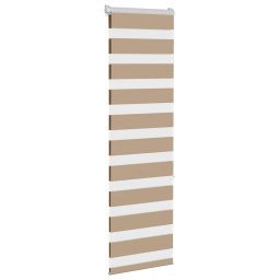 vidaXL Zebra Blind 40x150 cm stofbreedte 35,9 cm polyester zandbruin