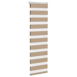vidaXL Zebra Blind 45x150 cm stofbreedte 40,9 cm polyester zandbruin