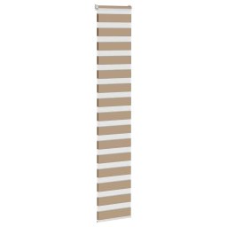vidaXL Zebra Blind 45x200 cm stofbreedte 40,9 cm polyester zandbruin