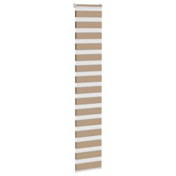 vidaXL Zebra Blind 40x230 cm stofbreedte 35,9 cm polyester zandbruin