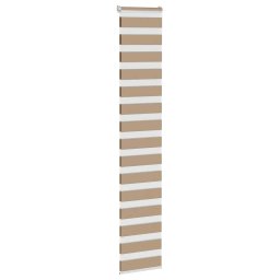 vidaXL Zebra Blind 45x230 cm stofbreedte 40,9 cm polyester zandbruin