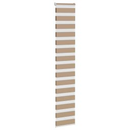 vidaXL Zebra Blind 50x230 cm stofbreedte 55,9 cm polyester zandbruin
