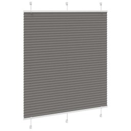 vidaXL Plissé rolgordijn 115x100 cm stofbreedte 114,4 cm antraciet