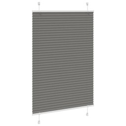 vidaXL Plissé rolgordijn 90x150 cm stofbreedte 89,4 cm antraciet