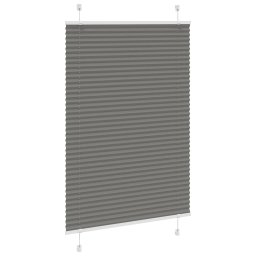 vidaXL Plissé rolgordijn 100x150 cm stofbreedte 99,4 cm antraciet