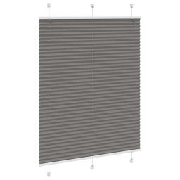 vidaXL Plissé rolgordijn 105x150 cm stofbreedte 104,4 cm antraciet