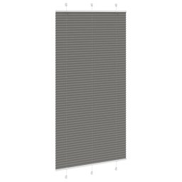 vidaXL Plissé rolgordijn 110x200 cm stofbreedte 109,4 cm antraciet