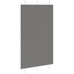 vidaXL Plissé rolgordijn 115x200 cm stofbreedte 114,4 cm antraciet