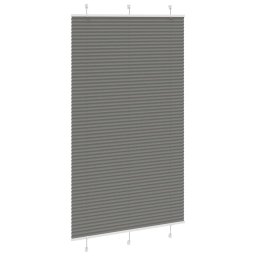 vidaXL Plissé rolgordijn 120x200 cm stofbreedte 119,4 cm antraciet