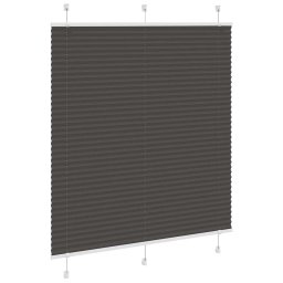 vidaXL Plissé rolgordijn 120x100cm stofbreedte 119,4cm polyester zwart