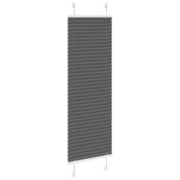 vidaXL Plissé rolgordijn 45x150 cm stofbreedte 44,4 cm polyester zwart